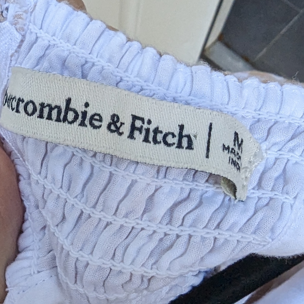 Abercrombie Plaid Scoop Neck Wrap Mini Dress, size M - Picture 7 of 7